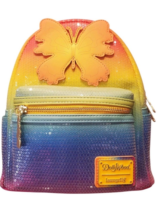 Dollywood Handbags - Dolly Parton Loungefly Backpack Bag Butterfly Rainbow Dollywood Exclusive NTW